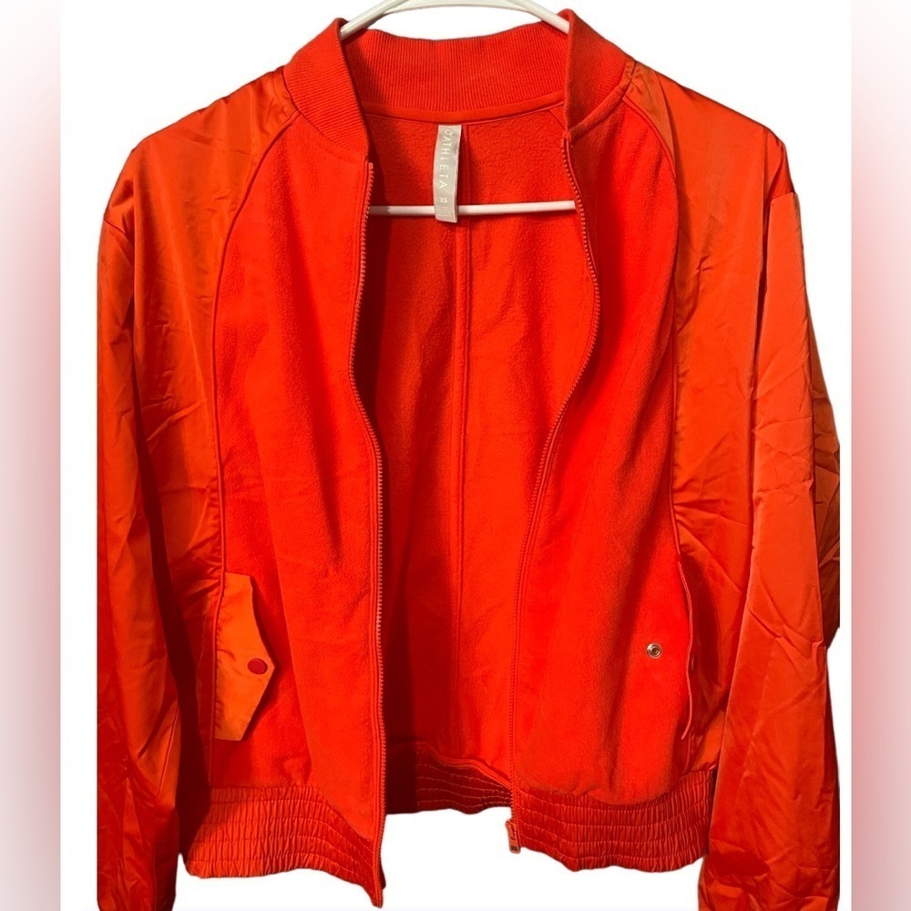 Athleta Jackets & Coats |Athleta Zion Microfleece | Color: Orange/Red | Size: XS - Picture 3 of 9